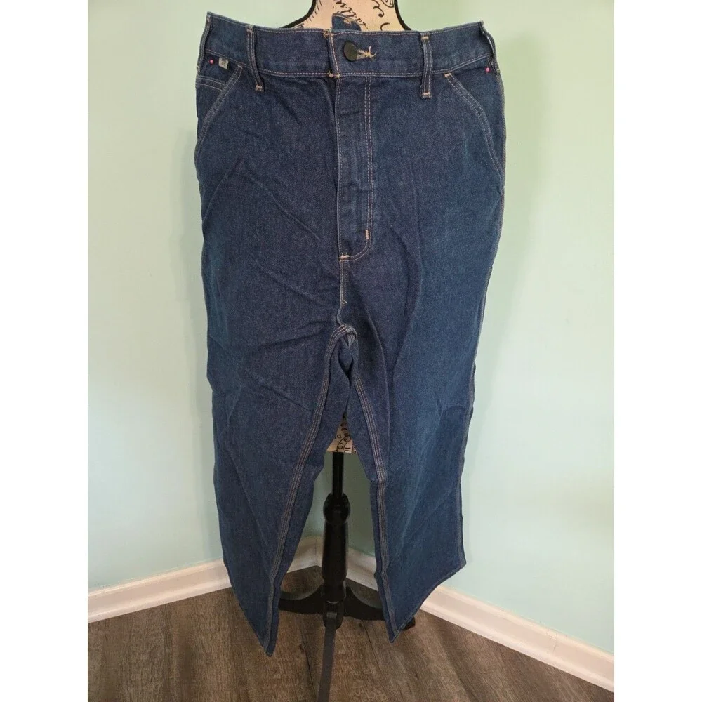 Carhartt FR Flame Resistant FRB13 DNM Original Fit Jeans Medium Wash Denim 36x30